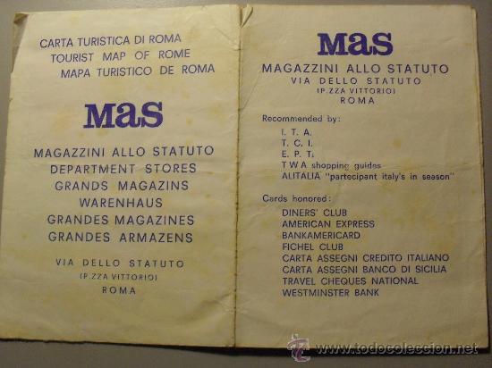 Mapas contempor&aacute;neos: MAPA TURISTICO DE ROMA, - Foto 1