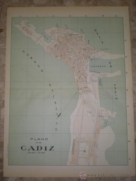 Mapas contempor&aacute;neos: PLANO DE C&Aacute;DIZ (PRINCIPIOS 1900) - Foto 1