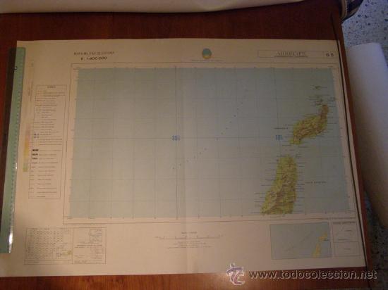 Mappe contemporanee: Mapa militar escala 1:400000. Zona de Arrecife. Coordenadas sistema UTM.