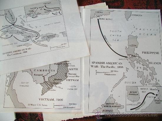 Mapas contempor&aacute;neos: 35 TRANSPARENCIAS DE LOS MAPAS DE AMERICA desde antes de 1492 hasta la guerra de Vietnam 1966
