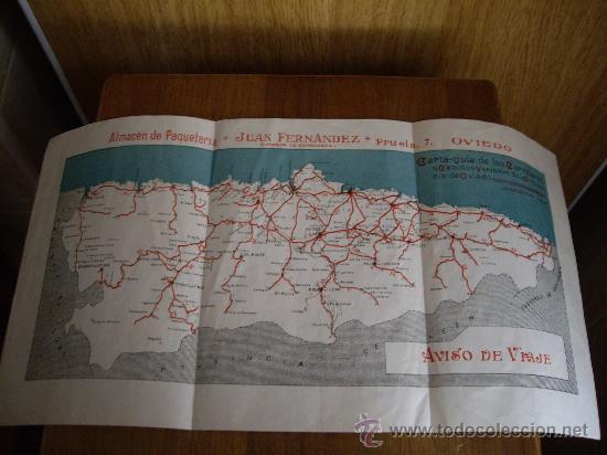 Mapas contempor&aacute;neos: MAPA DE ASTURIAS CAMINOS Y CARRETERAS A&Ntilde;OS 30 ENVIO GRATIS
