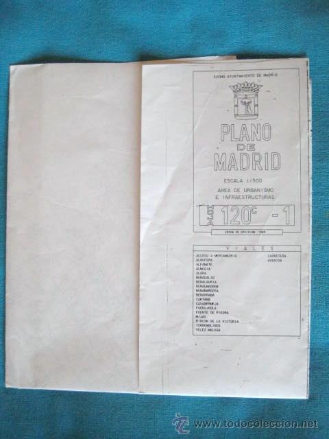 Mapas contempor&aacute;neos: PLANO DE MADRID. AREA DE URBANISMO. 1985. ESCALA: 1/1.000.. ENVIO GRATIS&iexcl;&iexcl;&iexcl;