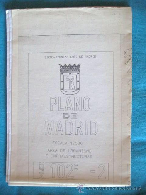 Mapas contempor&aacute;neos: PLANO DE MADRID. AREA DE URBANISMO. 1988. ESCALA: 1/500.. ENVIO GRATIS&iexcl;&iexcl;&iexcl;