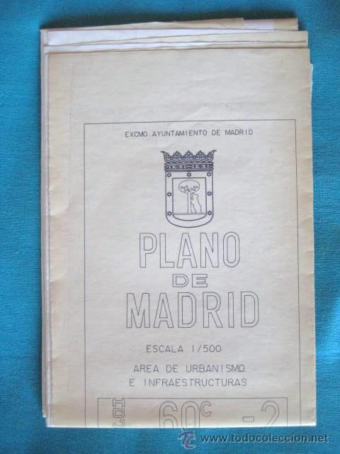 Mapas contempor&aacute;neos: PLANO DE MADRID. AREA DE URBANISMO. 1988. ESCALA: 1/500.. ENVIO GRATIS&iexcl;&iexcl;&iexcl;