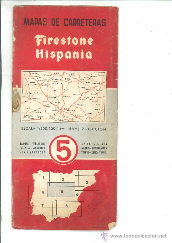 Mapas contempor&aacute;neos: MAPA DE CARRETERAS FIRESTONE HISPANIA N&ordm; 5 - Foto 2