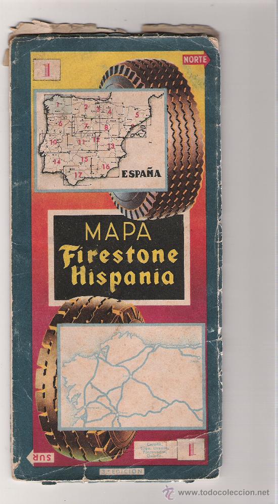 Mapas contempor&aacute;neos: MAPA FIRESTONE HISPANIA -  ESPA&Ntilde;A - N&ordm; 1 - 3&ordf; EDICI&Oacute;N - Foto 1