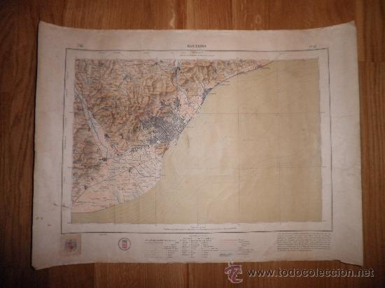 Mapas contempor&aacute;neos: ANTIGUO MAPA DE BARCELONA - A&Ntilde;O 1924. - Foto 1