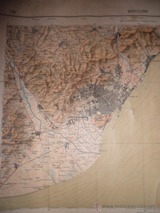 Mapas contempor&aacute;neos: ANTIGUO MAPA DE BARCELONA - A&Ntilde;O 1924. - Foto 4