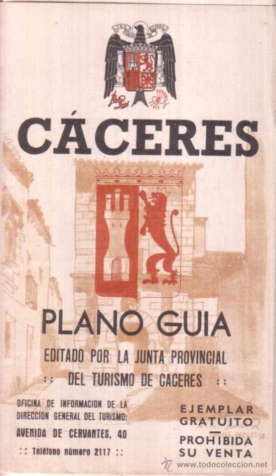 Zeitgen&ouml;ssische Karten: CACERES.- PLANO GUIA