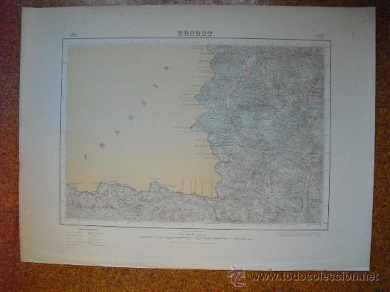 Contemporary maps: PRIMERA EDICION EN 1933 DEL MAPA DE BOSOST E 1:50000 EDICION CARTULINA EN VARIAS TINTAS