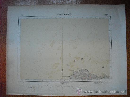Zeitgen&ouml;ssische Karten: PRIMERA EDICION EN 1933 DEL MAPA DE CANEJAN E 1:50000 EDICION CARTULINA EN VARIAS TINTAS