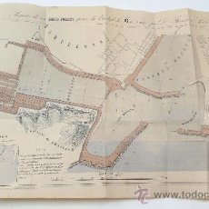 Mapas contemporáneos: EL PROYECTO DE UN NUEVO PUERTO DE BARCELONA, FRANCISCO SOLER, AÑO 1854.VER MAPA. 42 PAG. PIEZA RARA.
