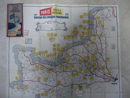 Mapas contempor&aacute;neos: Mapa de Francia 1949 - Foto 3