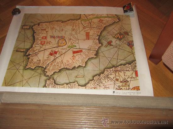 Mapas contempor&acirc;neos: FRAGMENTO DE UN MAPA DE LA EUROPA OCCIDENTAL ATRIBUIDO A ABRAHAM CRESQUES 1375