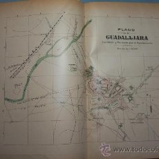 Mapas contemporáneos: ANTIGUO PLANO DE GUADALAJARA - IMPECABLE - ALBERTO MARTIN EDITOR 1920. Lote 30032754