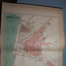 Mapas contemporáneos: ANTIGUO PLANO DE HUELVA - IMPECABLE - ALBERTO MARTIN EDITOR 1920. Lote 30032835