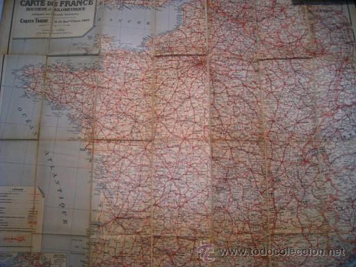 Mapas contempor&aacute;neos: FRANCIA - MAPA DE CARRETERAS - TARIDE - Foto 2