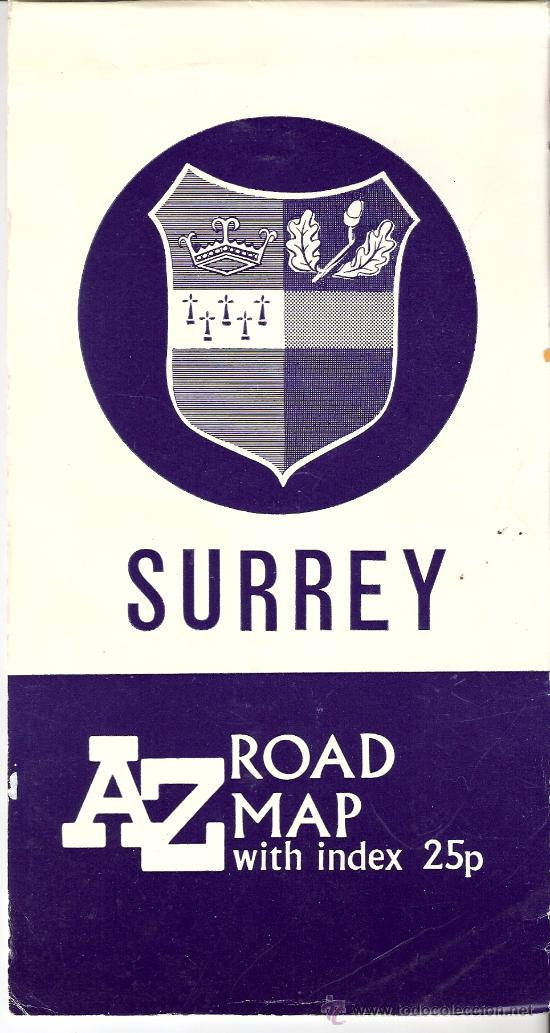 Mapas contempor&aacute;neos: Mapa de Carreteras. Surrey. En ingles. - Foto 1