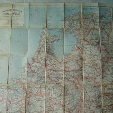 Mapas contemporáneos: GRANDE CARTE ROUTIERE DE LA HOLLANDE-PAYS BAS,NEDERLAND-92 X 81-TARIDE-1900 ?-HOLANDA-CICLITAS.. Lote 30319246