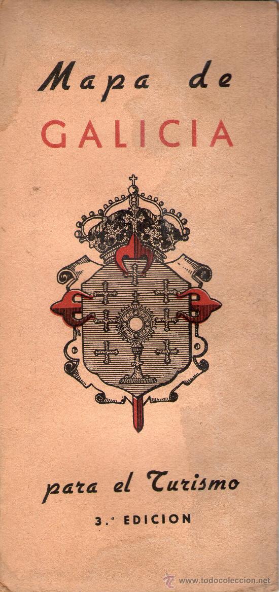 Mapas contempor&acirc;neos: ANTIGUO MAPA DE GALICIA - S. VIZCA&Iacute;NO - TERCERA EDICI&Oacute;N.
