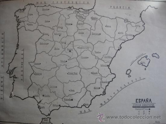 dibujo del mapa de españa con las provincias españa provincias.mapa 1924.dibujo molinelli.28   Buy Contemporary 