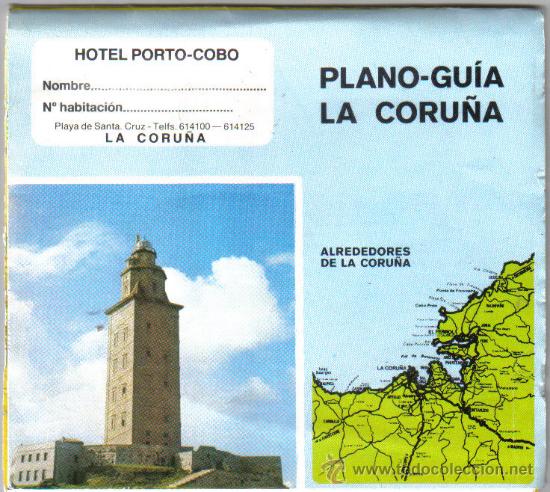 Mapas contempor&aacute;neos: PLANO GUIA DE LA CORU&Ntilde;A - DESPLEGABLE - Foto 1