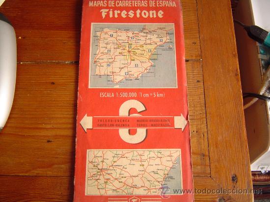 Mapas contempor&aacute;neos: Mapa de Carreteras de Espa&ntilde;a Firestone. - Foto 1