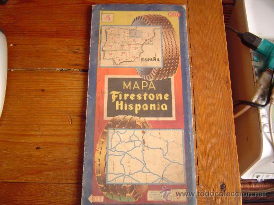 Mapas contempor&aacute;neos: Mapa de Carreteras Firestone Hispania. - Foto 1