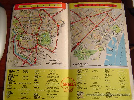 Mapas contempor&aacute;neos: Mapa Espa&ntilde;a - Portugal Shell. - Foto 2