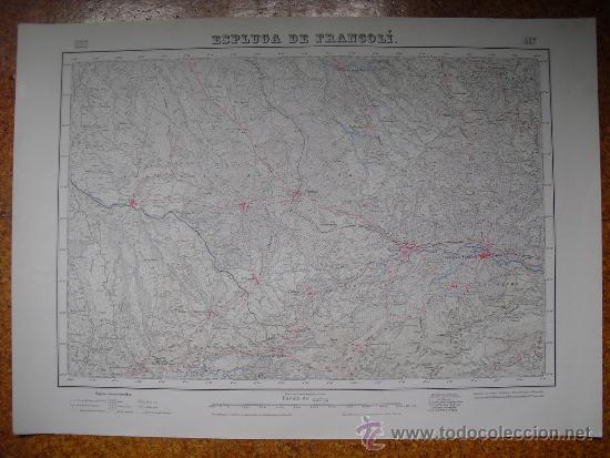 Mapas contempor&aacute;neos: 1953 MAPA DE ESPLUGA DE FRANCOLI 1:50000 EN VARIAS TINTAS 2&ordf; EDICION INSTITUTO GEOGR&Aacute;FICO  CATASTRAL