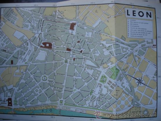 Mapas contempor&aacute;neos: LEON 1964. 14.5X22 - Foto 1