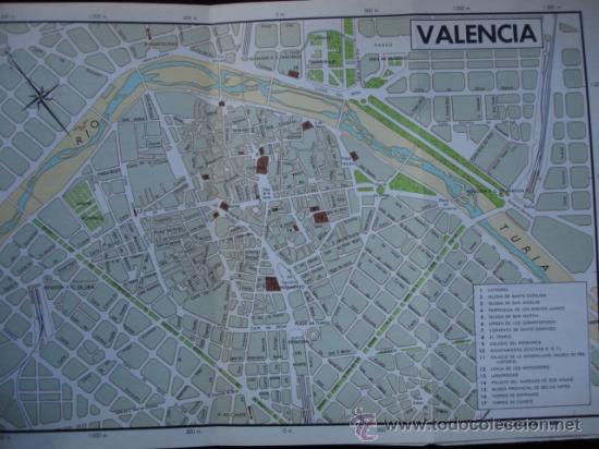 Mapas contempor&aacute;neos: VALENCIA 1964. 14.5X22 - Foto 1
