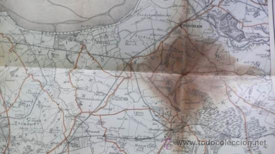 Mapas contempor&aacute;neos: ANTIGUO MAPA DE LIVERPOOL.WOLLARD. - Foto 5