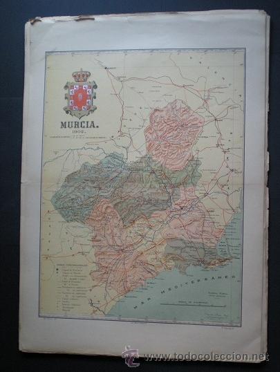 Mapas contempor&aacute;neos: 13- Mapas de la Antigua Region del MURCIA - de Benito Chias - Lit. Mart&iacute; Camp