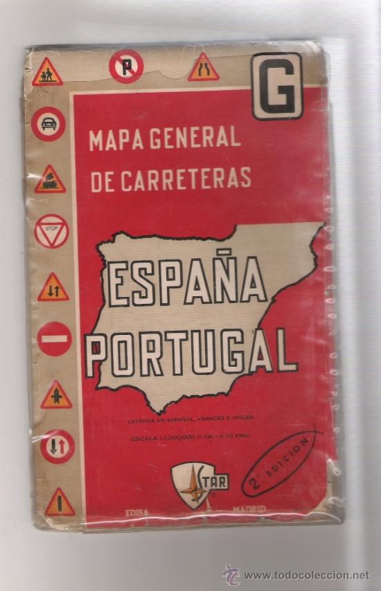 Mapa general de carreteras de españa y portugal