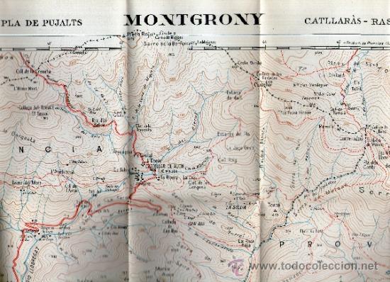 Mapa Topografico Exursionista De Montgrony Pr Comprar Mapas Contemporaneos En Todocoleccion 31