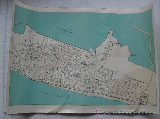 Mapas contempor&aacute;neos: MAPA PLANO DE DE LA CIUDAD y  PUERTO DE CADIZ - - Foto 2