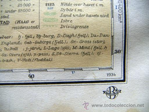 Mapas contempor&aacute;neos: Mapa de Europa 1934 - Foto 3