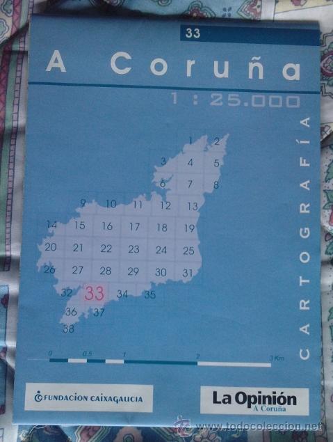 Mapas contempor&acirc;neos: Mapa cartografico de la provincia de A Coru&ntilde;a, n&ordm; 33 - Diario La Opinion