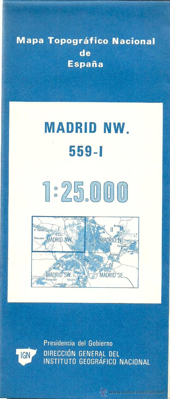 Mapas contempor&aacute;neos: Madrid NW [mapa topogr&aacute;fico] / Instituto Geogr&aacute;fico Nacional, Servicio Cartogr&aacute;fico - 1982
