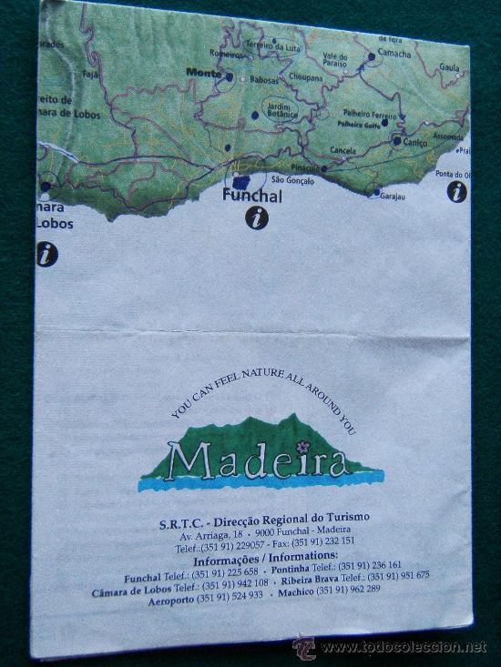 Mapas contempor&aacute;neos: MADEIRA - MAPA DE MADEIRA Y PLANO DE FUNCHAL - 62 X 43 CM. - 1997 ? - EDICION EN PORTUGUES