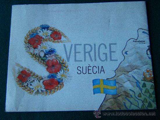 Mapas contempor&acirc;neos: SVERIGE - SUECIA - MAPA 63 X 54 CM. -CHARLOTE RAMEL -SONJA HULTH -ESTOCOLMO- 1988 - EDICIO EN CATALA