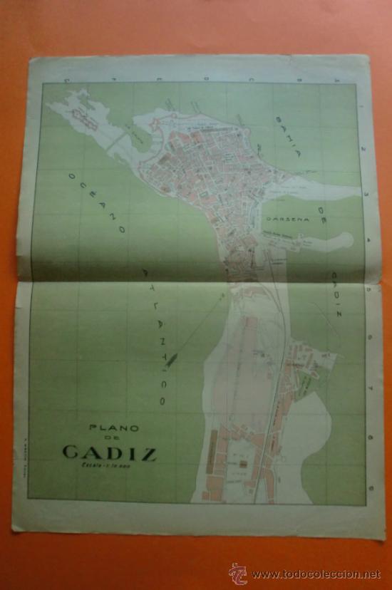 Mapas contempor&aacute;neos: MAPA Y NOMENCLATOR DE LAS VIAS Y EDIFICIOS PUBLICOS DE CADIZ - A. MARTIN EDITOR 1920 - Foto 1