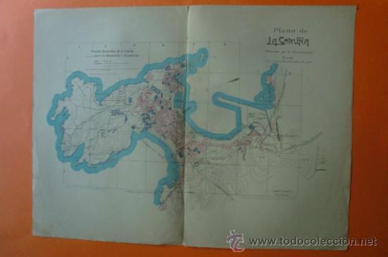 Mapas contempor&aacute;neos: MAPA Y NOMENCLATOR DE LAS VIAS Y EDIFICIOS PUBLICOS DE LA CORU&Ntilde;A -  A. MARTIN EDITOR 1920 - Foto 1