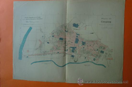 Mapas contempor&aacute;neos: MAPA Y NOMENCLATOR DE LAS VIAS Y EDIFICIOS PUBLICOS DE ORENSE -  A. MARTIN EDITOR 1920 - Foto 1