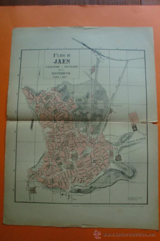 Mapas contempor&aacute;neos: MAPA Y NOMENCLATOR DE LAS VIAS Y EDIFICIOS PUBLICOS DE JAEN - A. MARTIN EDITOR 1920 - Foto 1