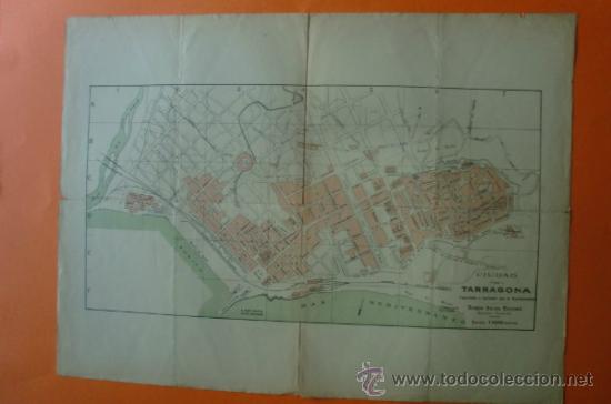 Mapas contempor&aacute;neos: MAPA Y NOMENCLATOR DE LAS VIAS Y EDIFICIOS PUBLICOS DE TARRAGONA - A. MARTIN EDITOR 1920 - Foto 1