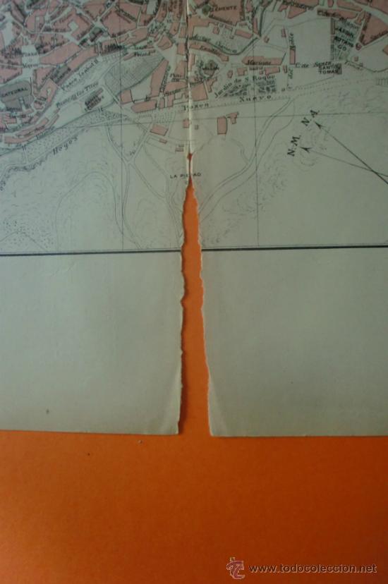Mapas contempor&aacute;neos: MAPA Y NOMENCLATOR DE LAS VIAS Y EDIFICIOS PUBLICOS DE SEGOVIA - A. MARTIN EDITOR 1920 - Foto 3