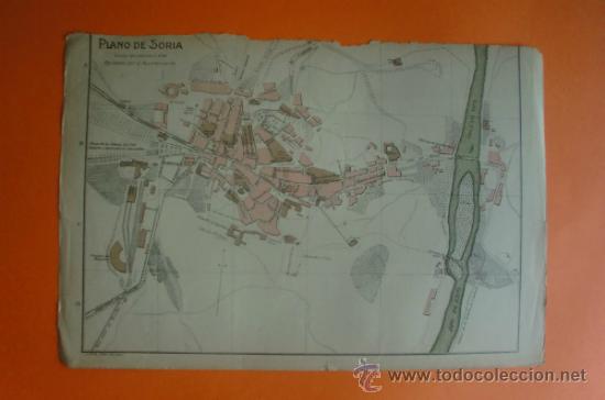 Mapas contempor&aacute;neos: MAPA Y NOMENCLATOR DE LAS VIAS Y EDIFICIOS PUBLICOS DE SORIA - A. MARTIN EDITOR 1920 - Foto 2