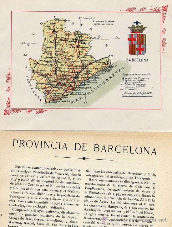 Mapas contempor&acirc;neos: BARCELONA 1920 MAPA Y  DESCRIPCION TAMA&Ntilde;O iMAGEn  9 X14 cm.4 HOJA LIBRITO